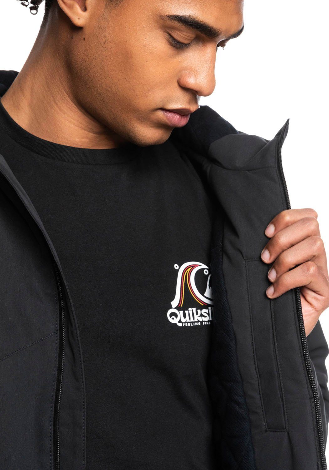 black Outdoorjacke BROOKS NEW Quiksilver JCKT 5K