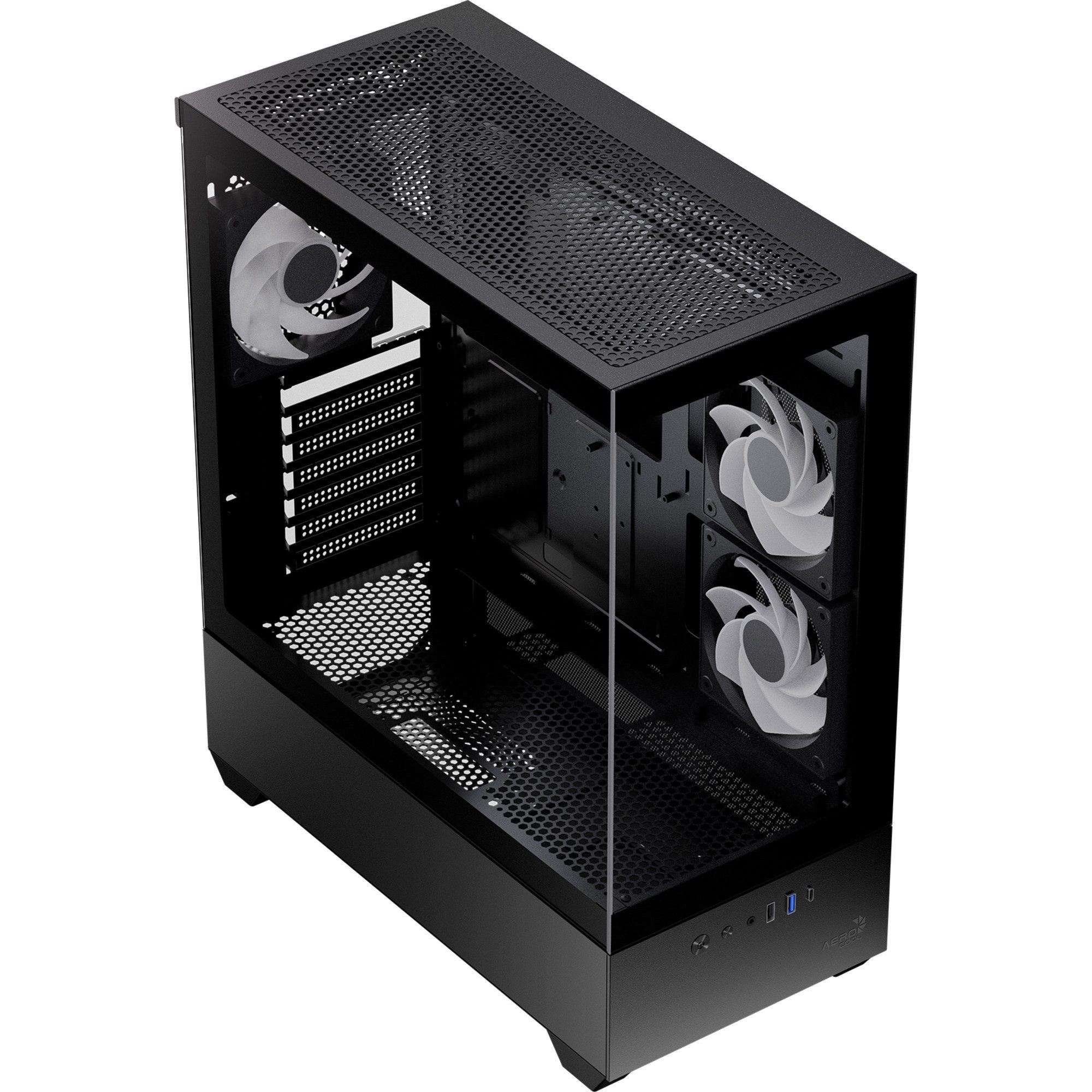 Aerocool PC-Gehäuse Aerocool P500D-G-BK-v1, Tower-Gehäuse, (Tempered