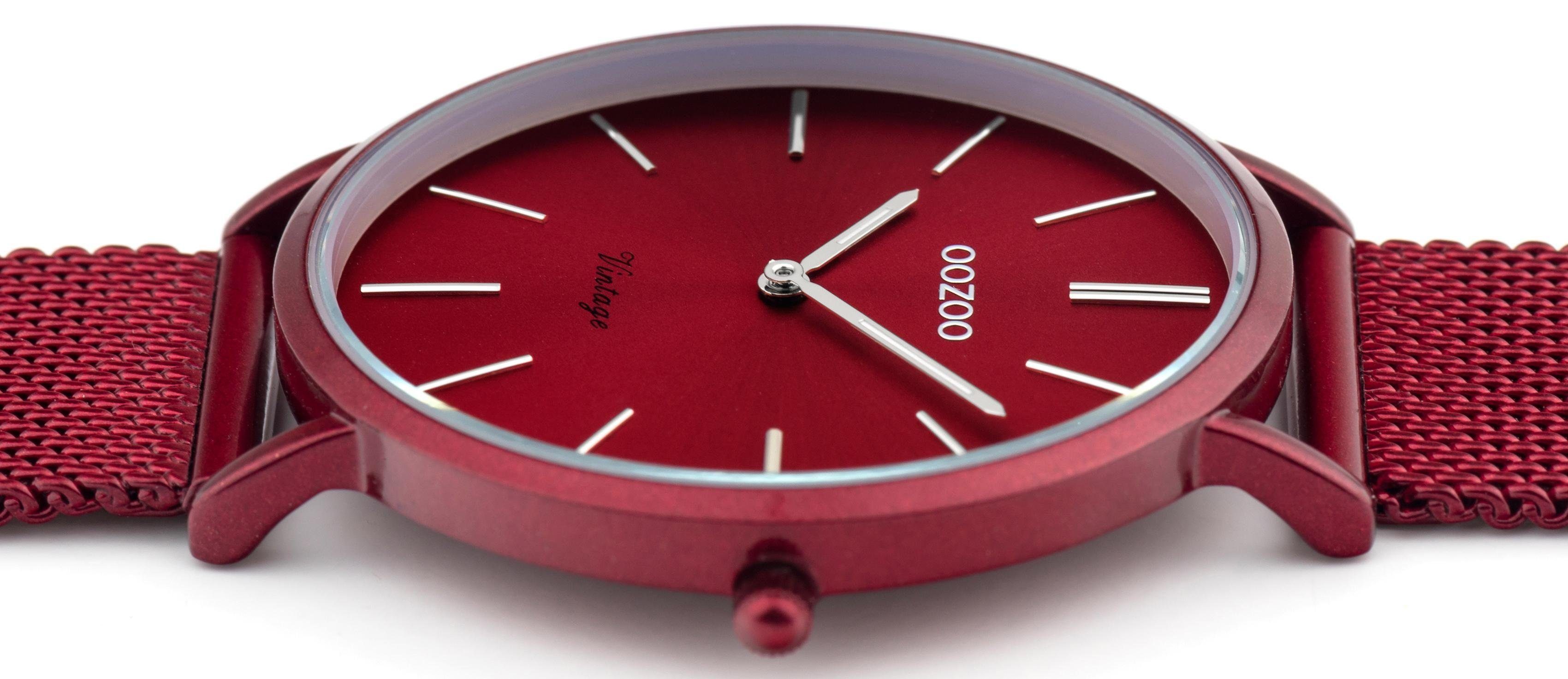 OOZOO Quarzuhr C20001, Armbanduhr, Damenuhr, Herrenuhr, Edelstahlarmband