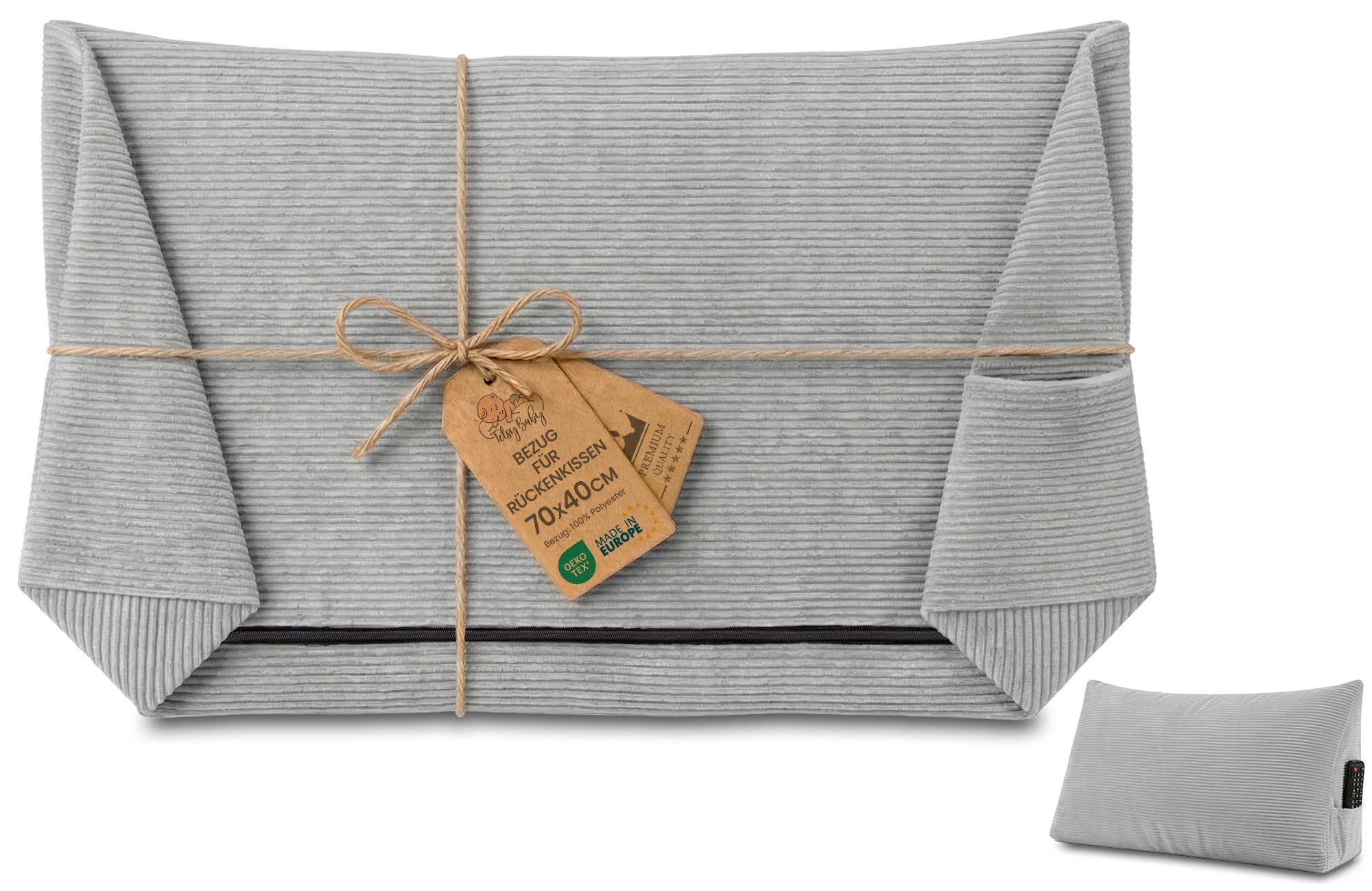 Amazinggirl Kissenbezug Bezug für Keilkissen 70 cm - Lesekissen Sofa Bett Rückenkissen