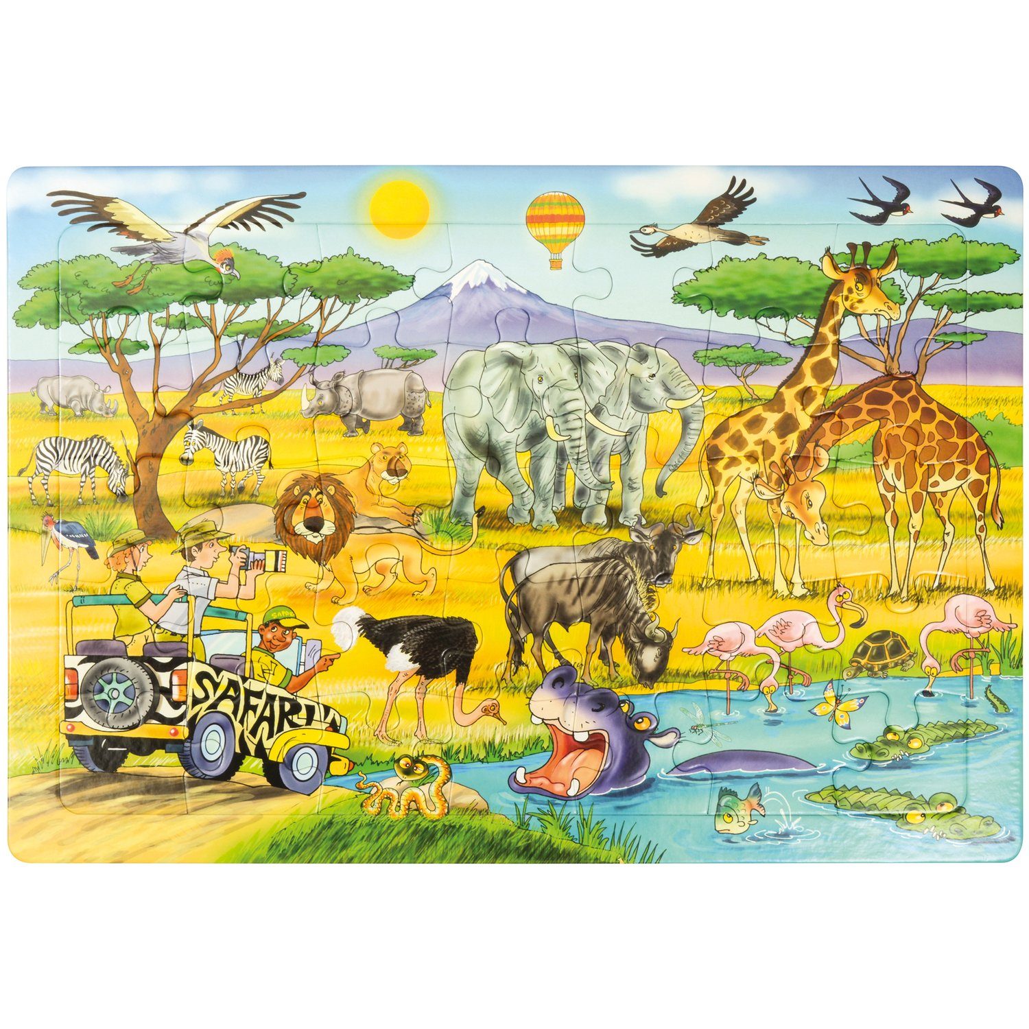EDUPLAY Safari Lernspielzeug Puzzle