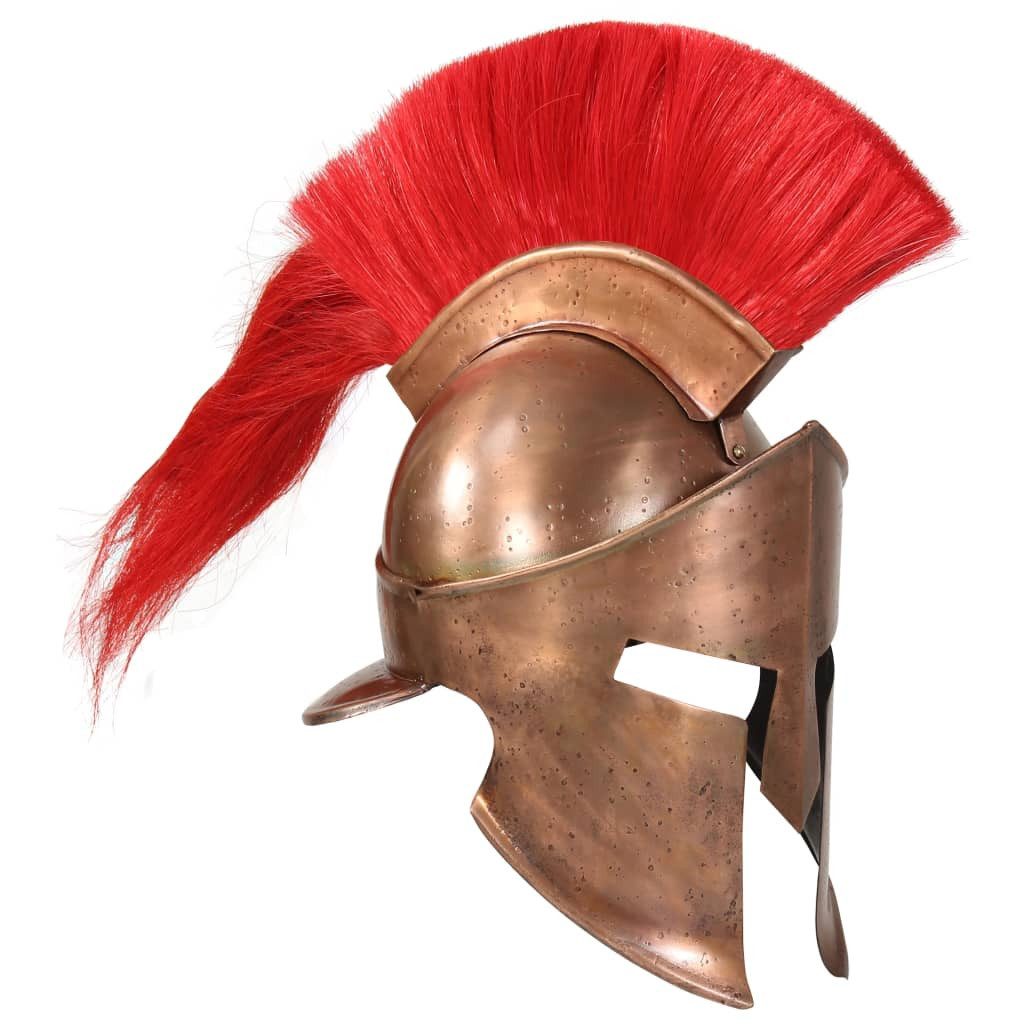 Ritter-Kostüm Griechischer Krieger-Helm Antik Replik LARP Kupfern Stahl