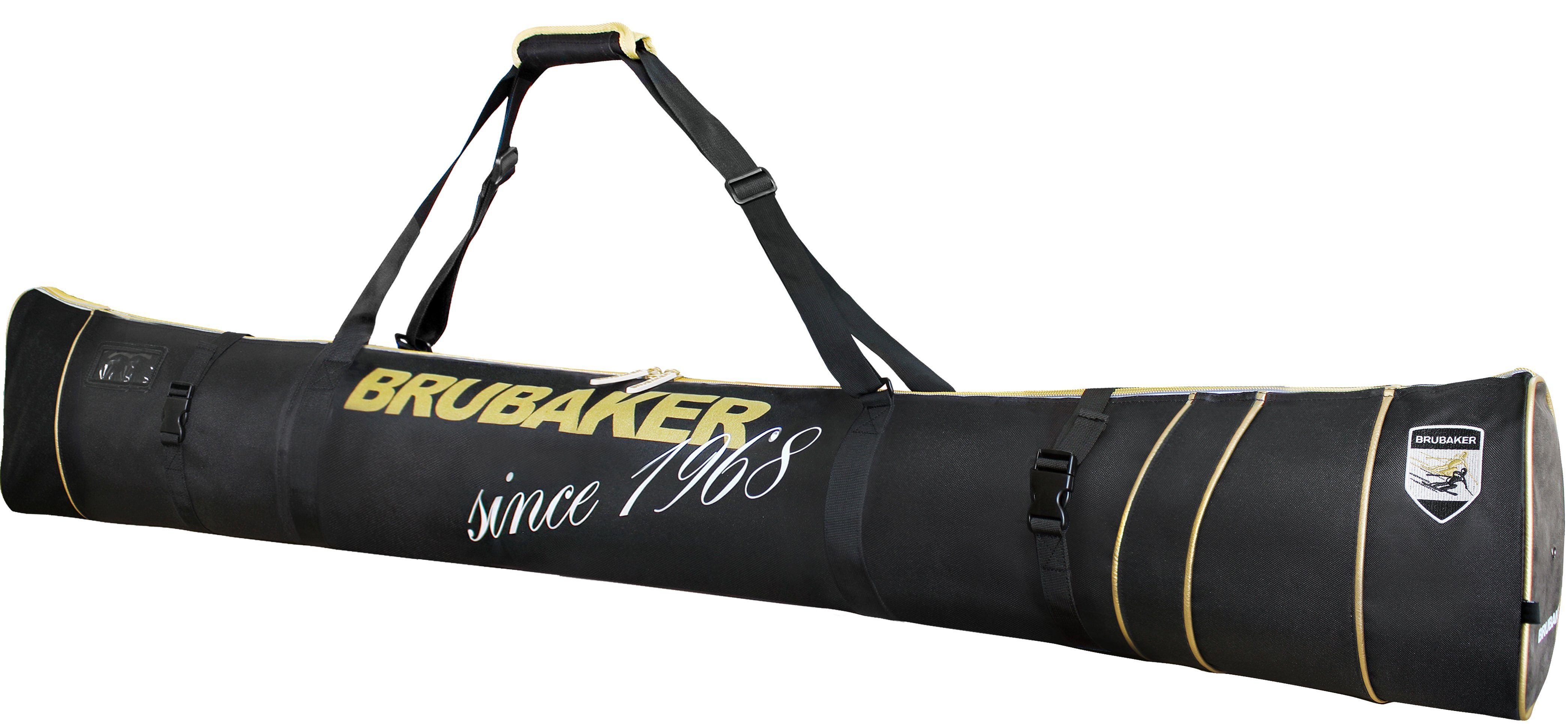 BRUBAKER Skitasche Carver Pro Ski Tasche "Grenoble" Schwarz (Skibag für Ski günstig online kaufen