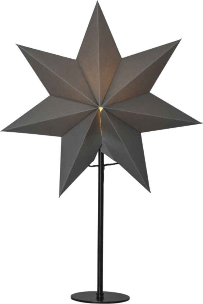 STAR TRADING LED Stern Stern "Mixa" grau, Stern, E14, mit Leuchtmittel, L340mm
