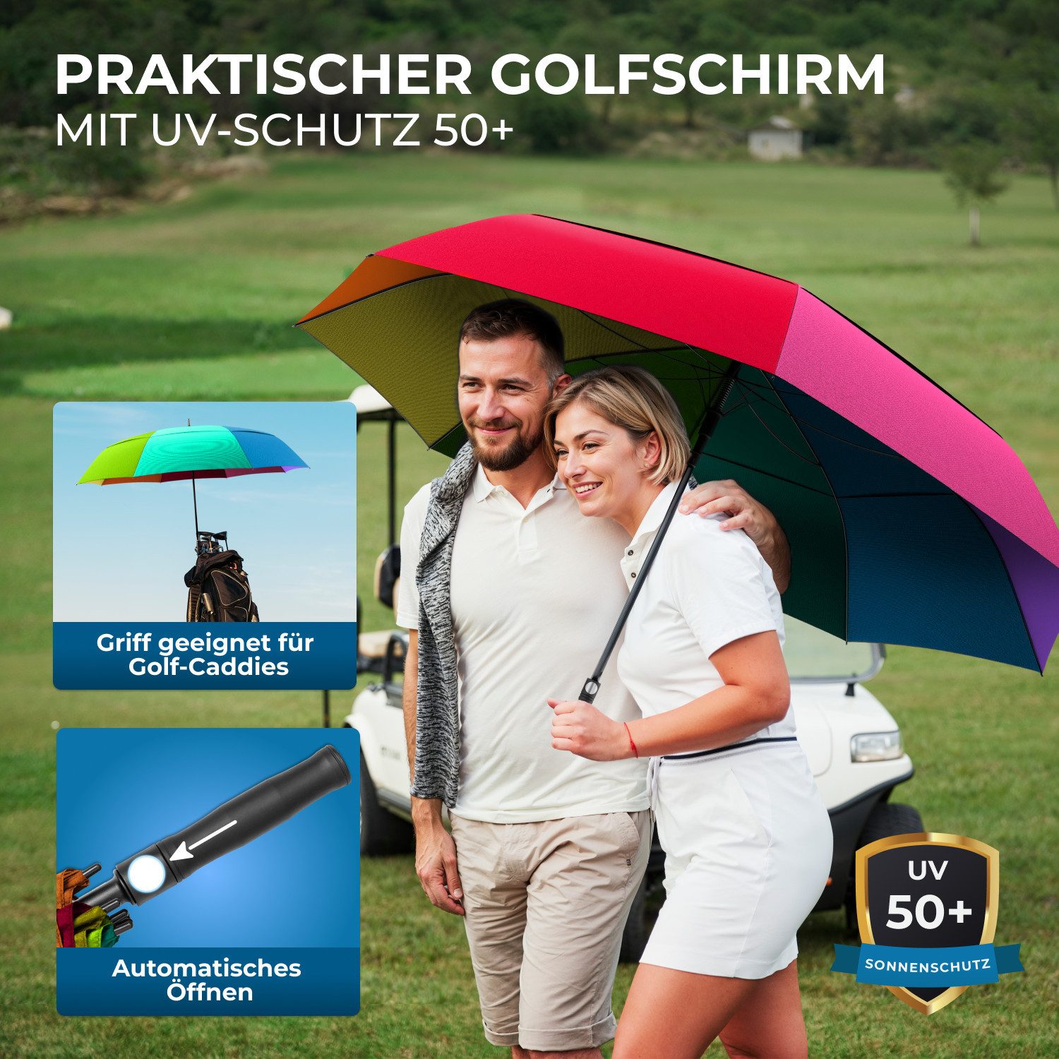Styngard Golfregenschirm BELFAST, XXL Regenschirm Groß für 2 Personen