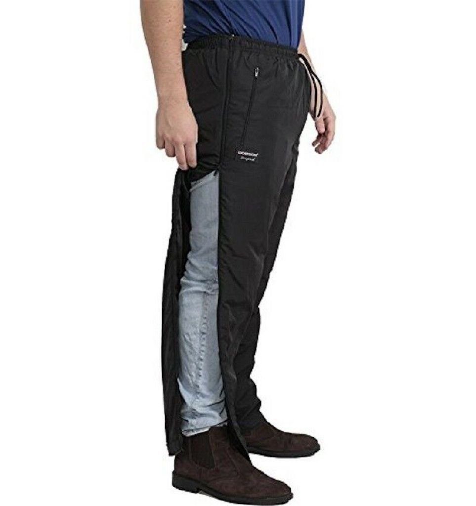 Dobsom Outdoorhose Winter Reha-Hose D/H gefüttert mit durchgehendem Reißverschluss warm auch in Kurzgrößen