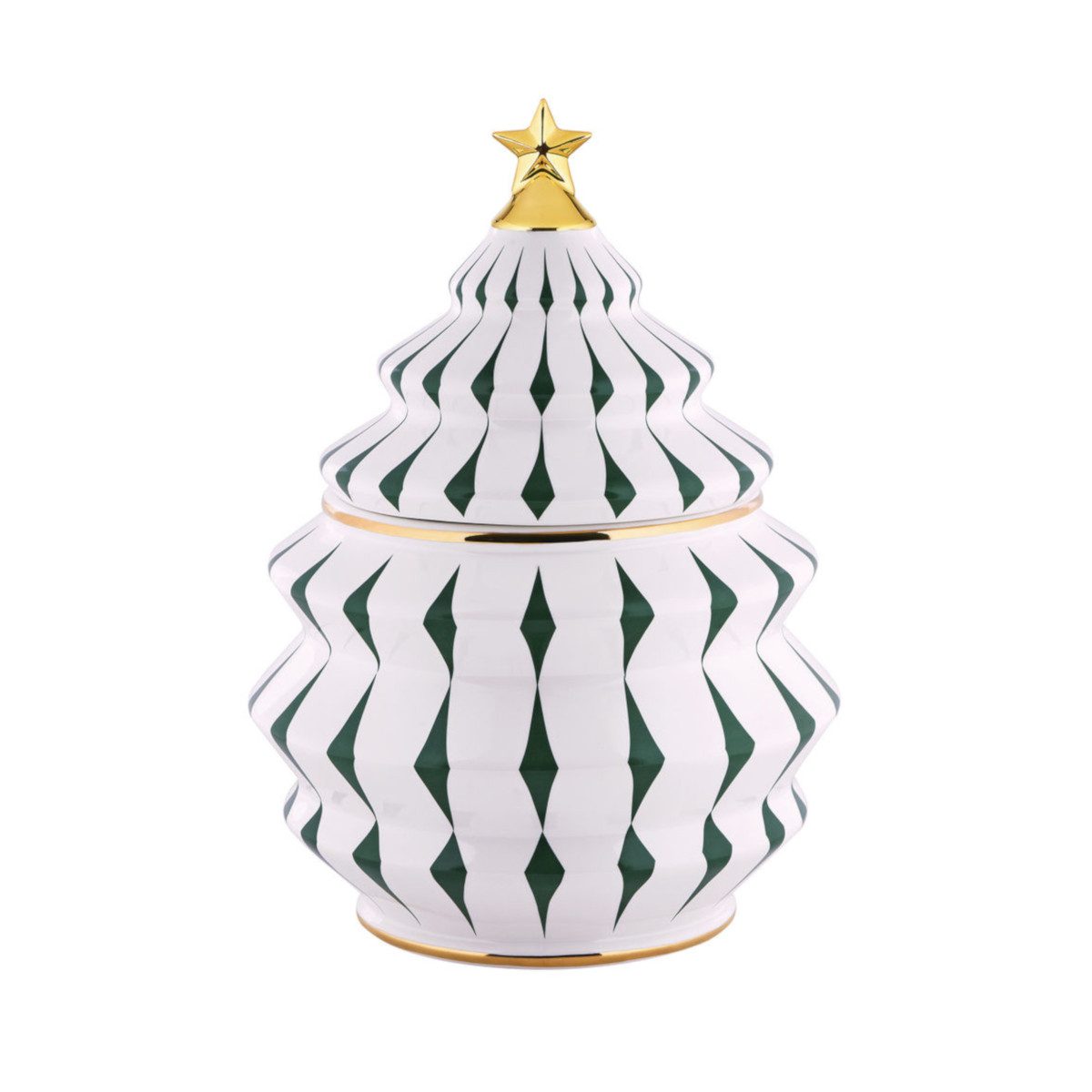 Alessi Frischhaltedose Keksdose Porzellan DELIGHT Grün, Porzellan