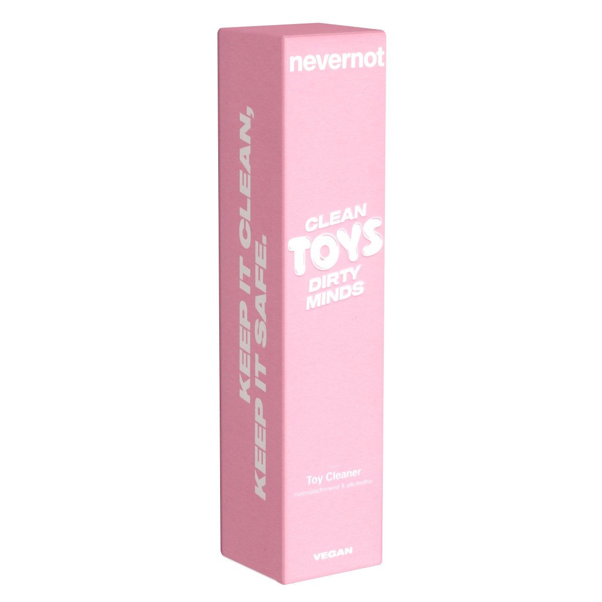 nevernot Clean Toys, Dirty Minds Toy-Reiniger (Flasche mit 100ml, [1-St. Flasche mit 100ml alkoholfreier Toycleaner für viele Materialien)