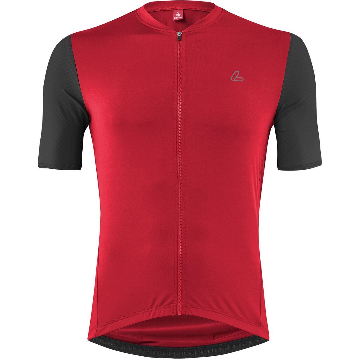 Löffler Radtrikot Men Bike Jersey Full Zip Skys Clear Mid Angenehm sitzendes, schnelltrocknendes Radtrikot mit reflektierenden