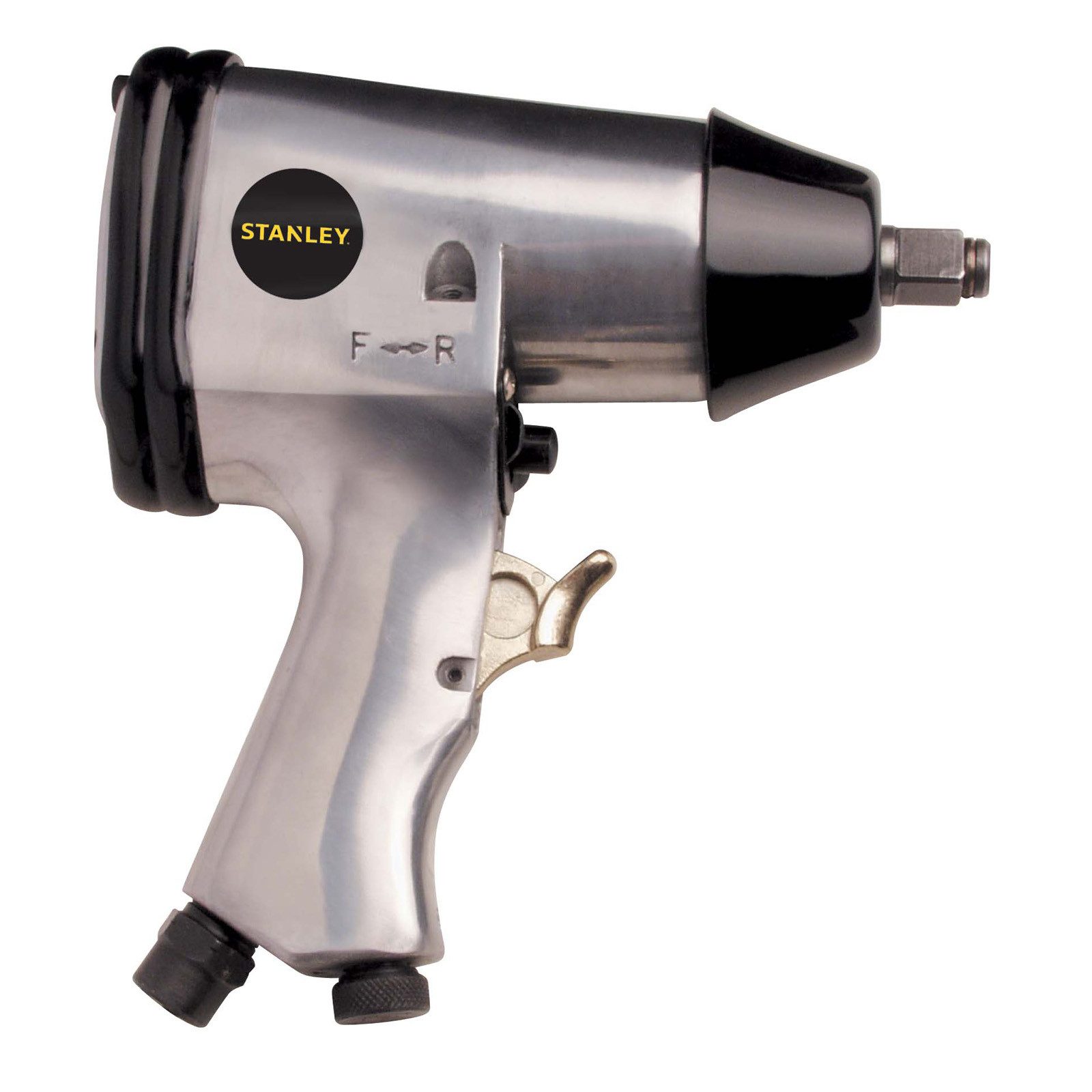 STANLEY Druckluftwerkzeug Druckluft Schlagschrauber 1/2", (Set, 3-tlg), gummierter Griff