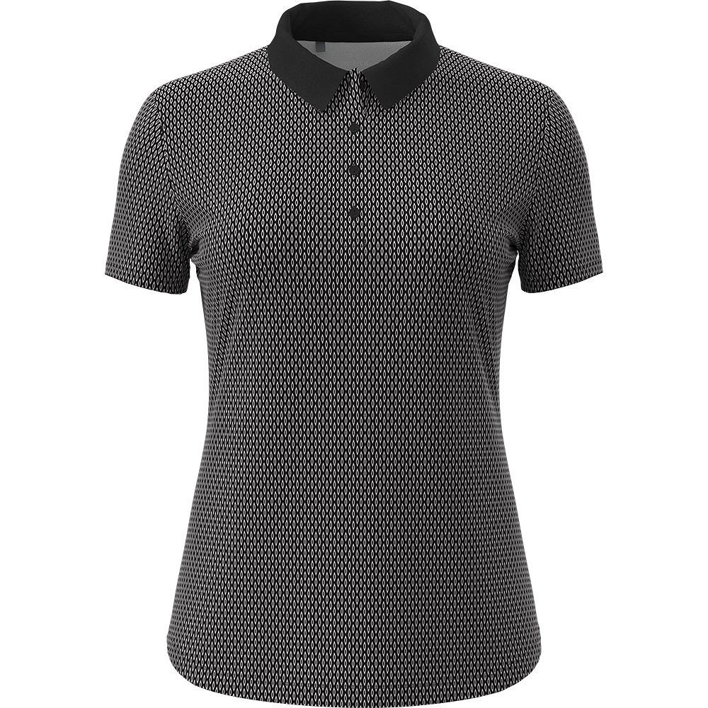 Under Armour® Poloshirt Under Armour Golf Polo Playoff 3.0 Schwarz-Weiß Gemustert Damen