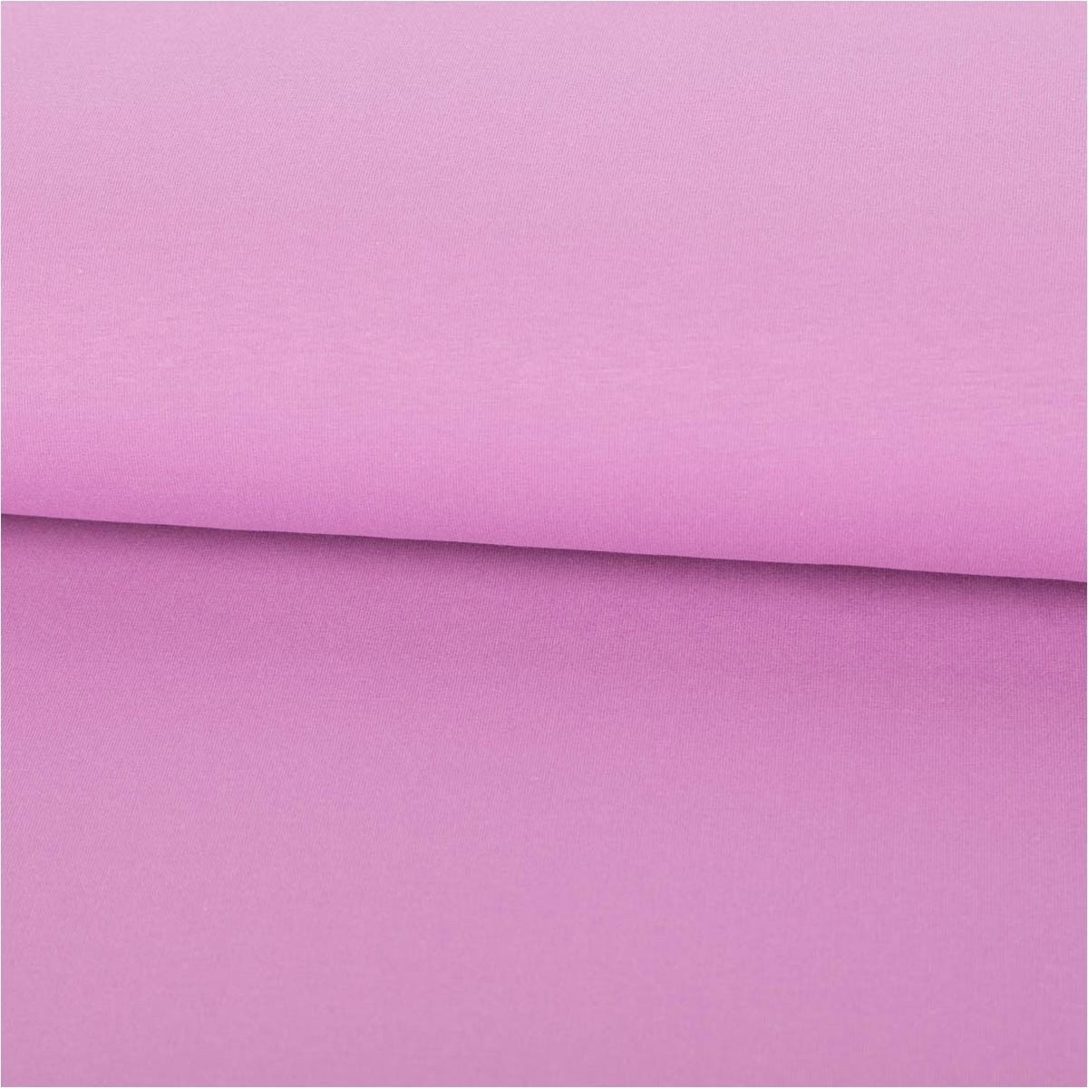 SCHÖNER LEBEN. Stoff Sweatstoff Meterware Bio Soft Sweat dünn hell violett 150cm helles, allergikergeeignet