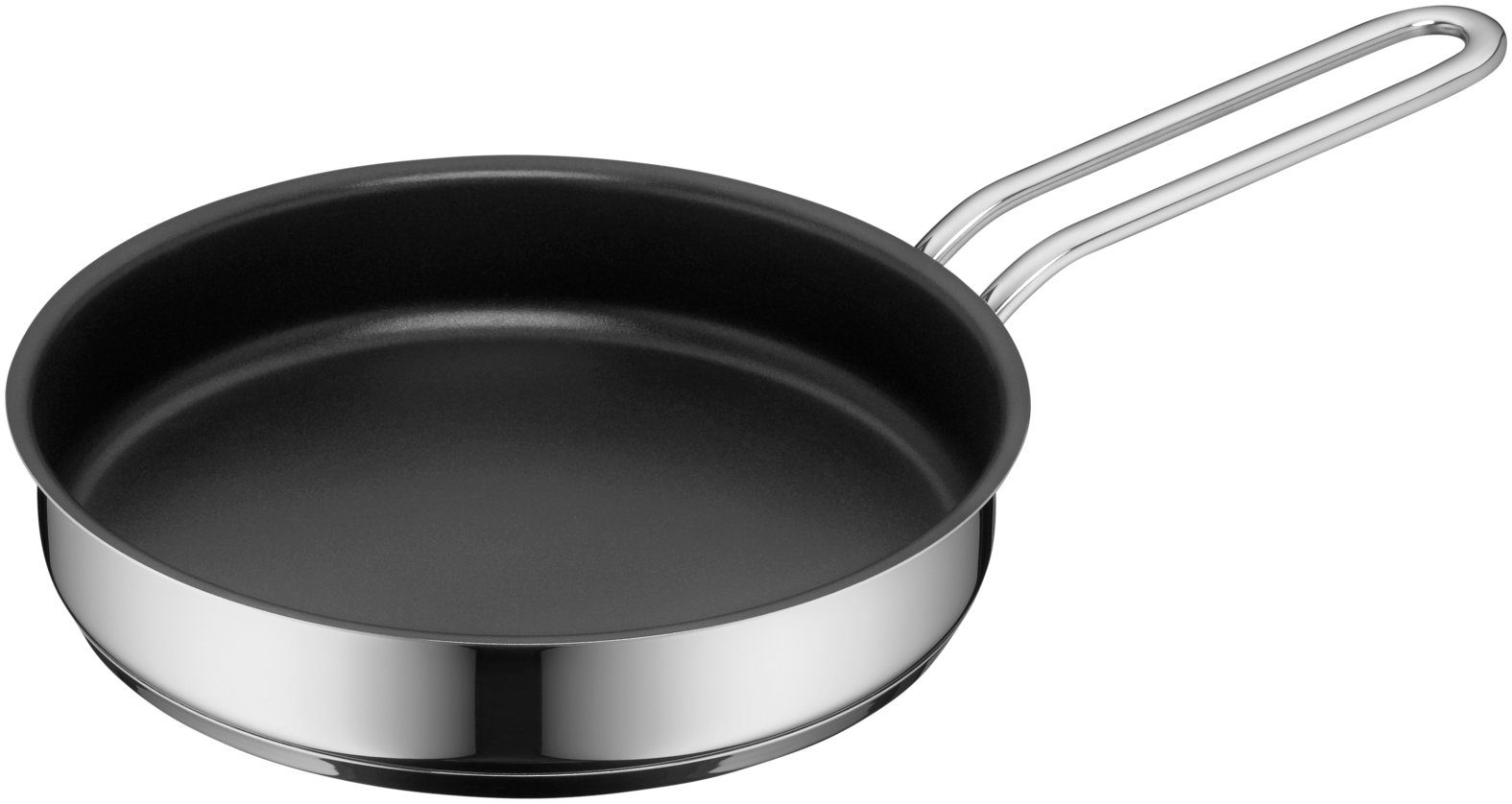 WMF Bratpfanne Mini Stielpfanne mit Antihaftversiegelung, 18 cm, Cromargan® Edelstahl rostfrei 18/10 (1-tlg., 18 cm), Mini