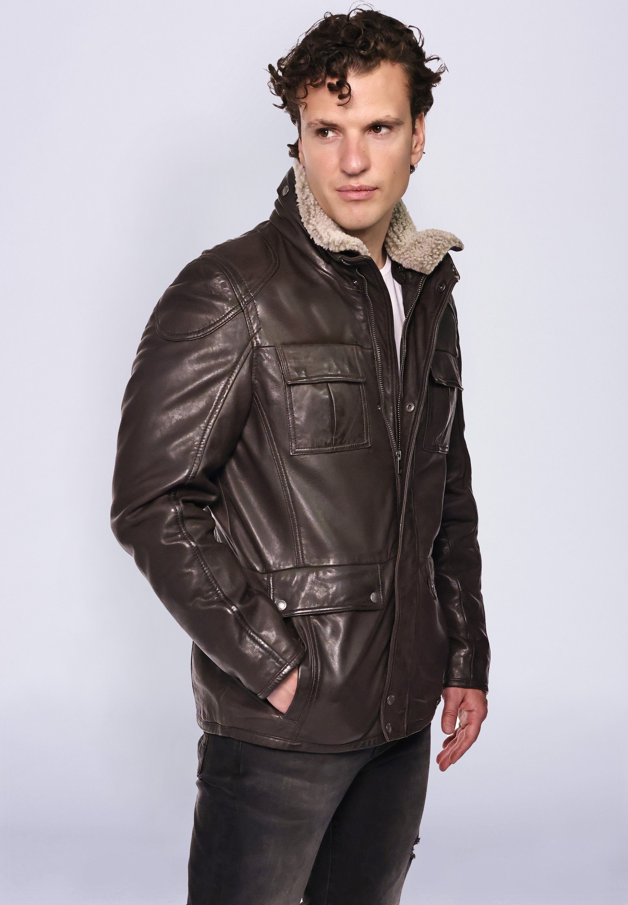 31019263-FF MUSTANG Lederjacke