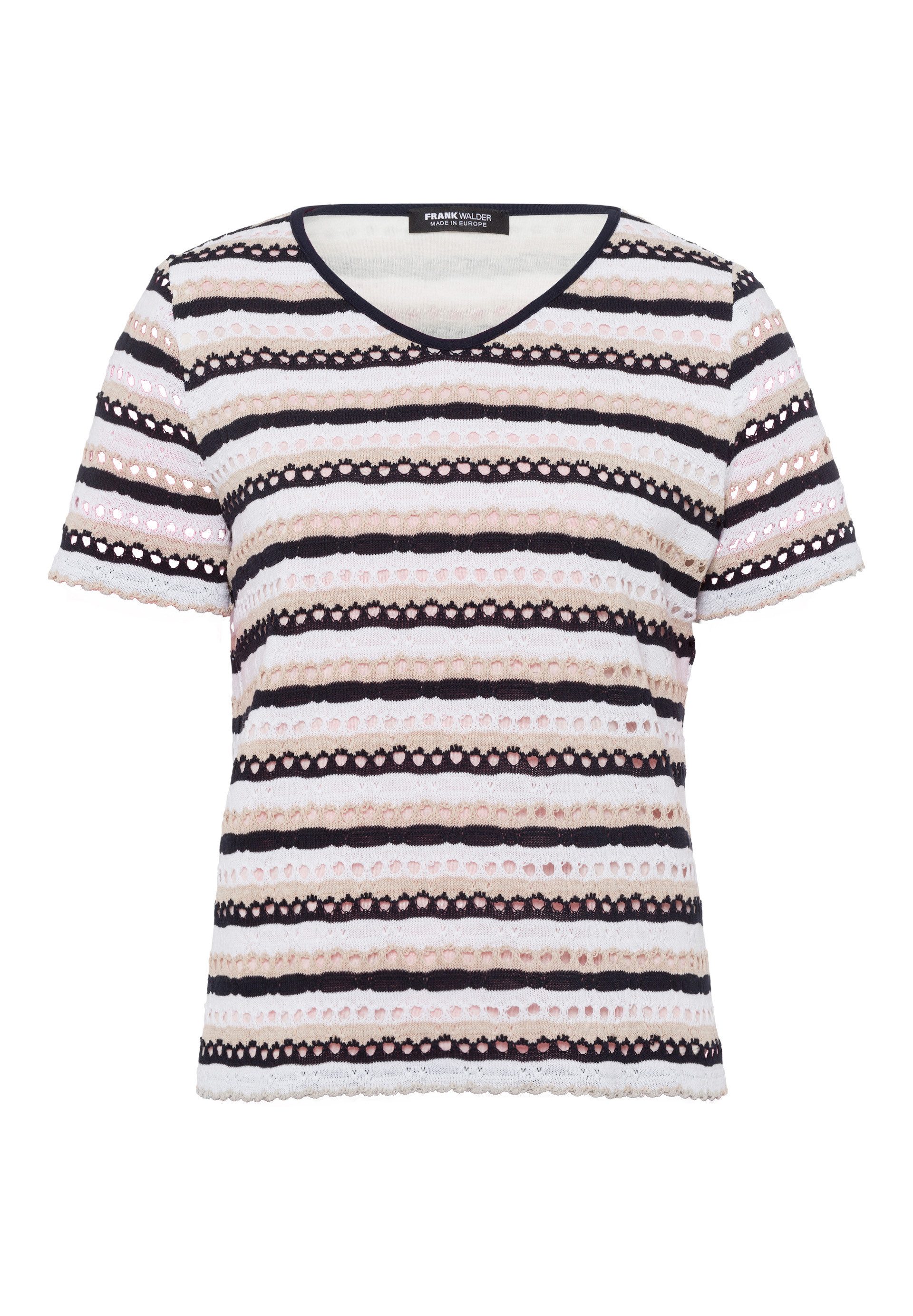 FRANK WALDER Strickpullover mit schönem Ajourmuster günstig online kaufen