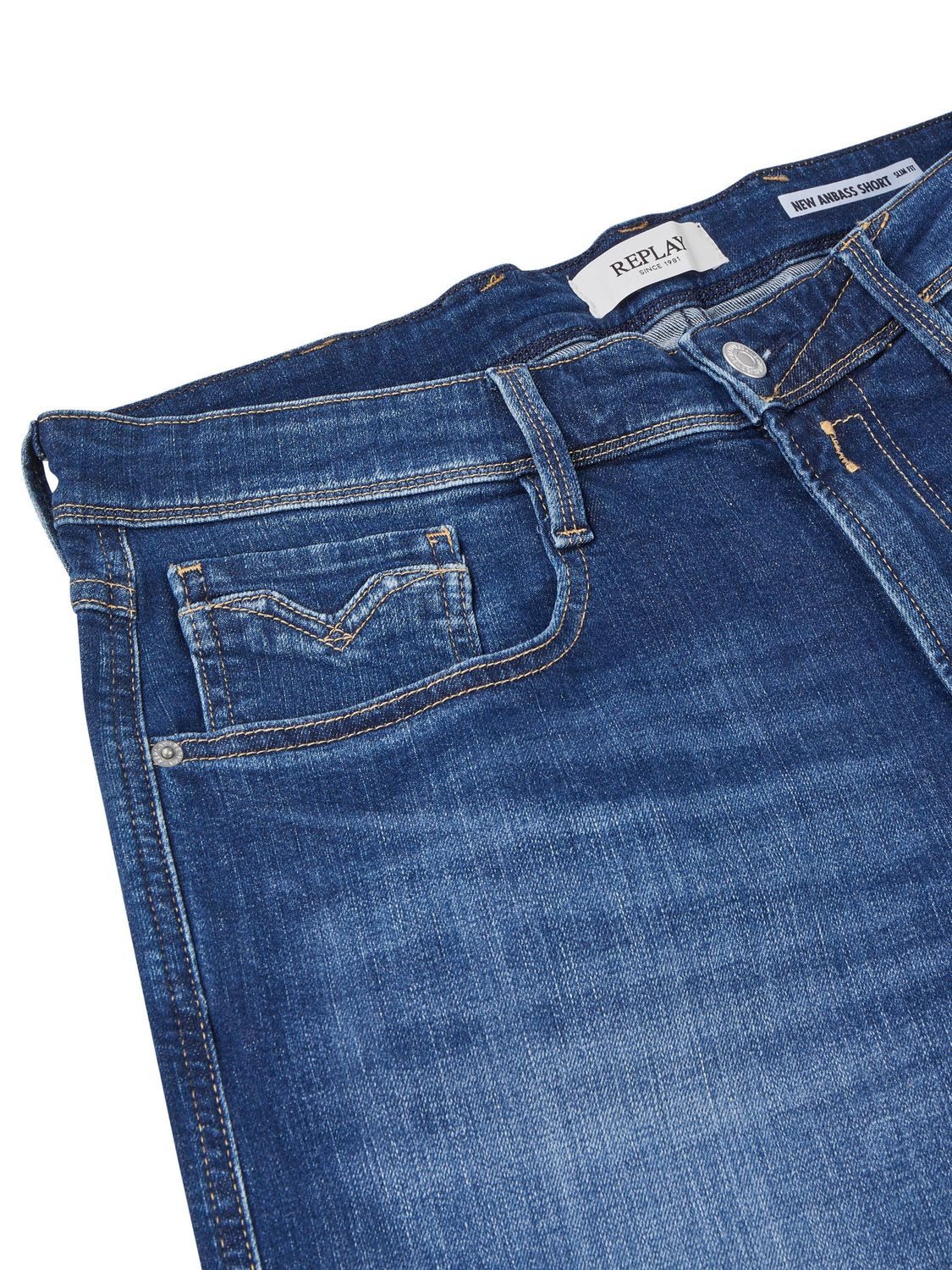 Jeansshorts Herren Shorts New Ambass Slim Fit