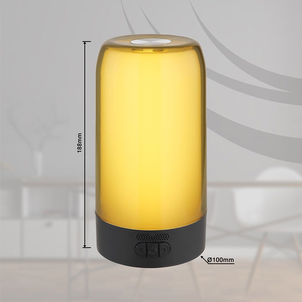 Globo LED Tischleuchte, Leuchtmittel Tischlampe Tischleuchte inklusive, mit Funktion Bluetooth RGB