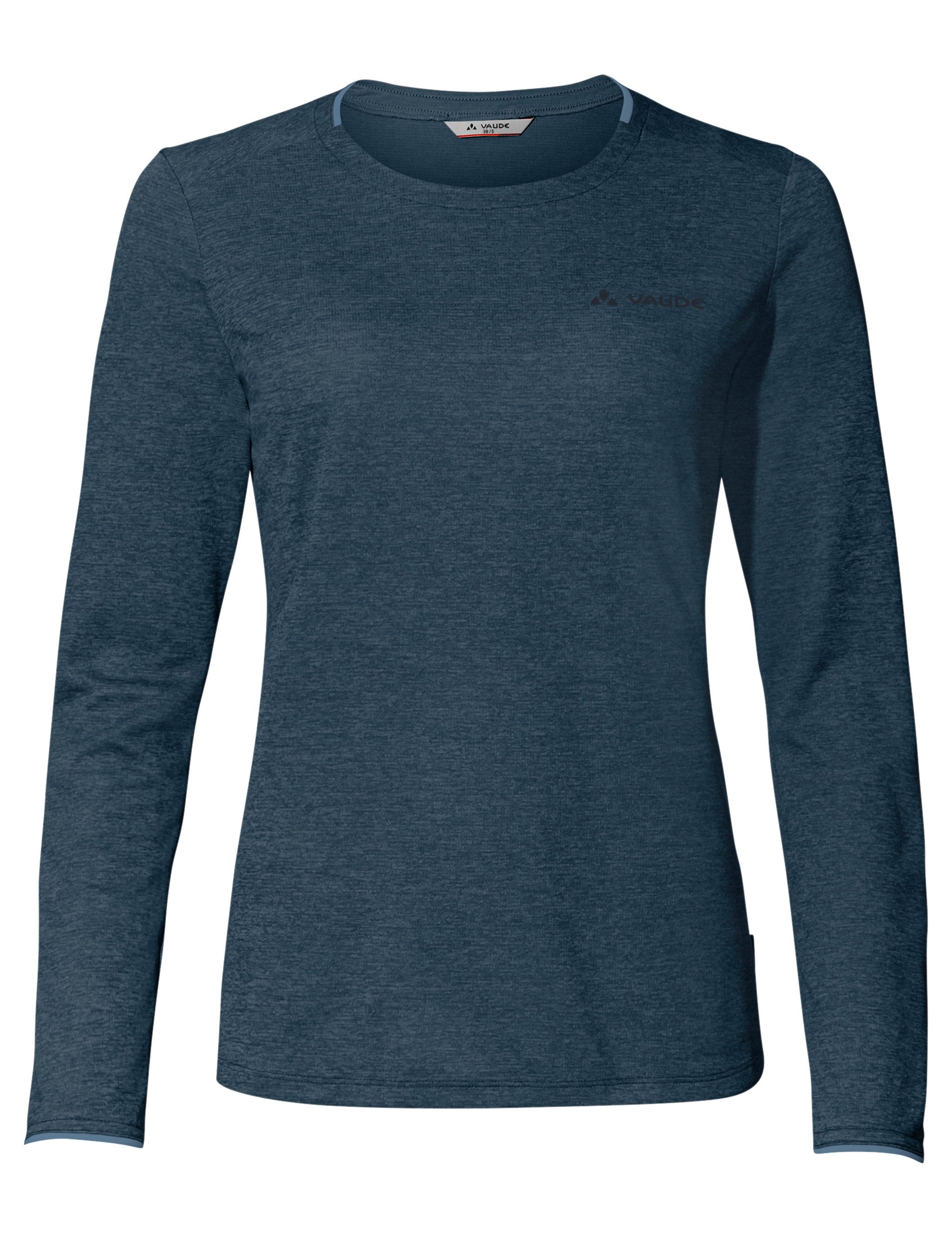 VAUDE Longsleeve WOMEN'S ESSENTIAL LS T-SHIRT sportliche Passform, langärmlig, mit Rundhalsausschnitt