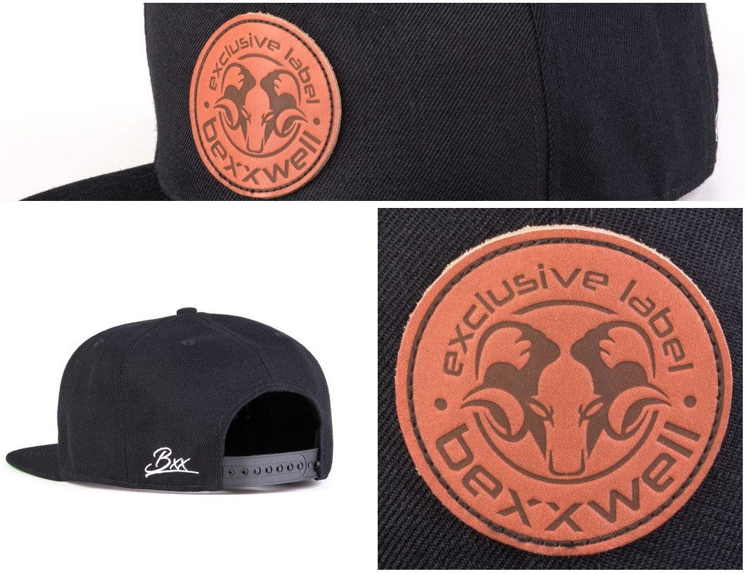 Bexxwell Snapback Cap 2er-Set Partnerlook für Klein und Groß mit Leder-Patch (2er Set (1x Erwachsene, 1x Kind)