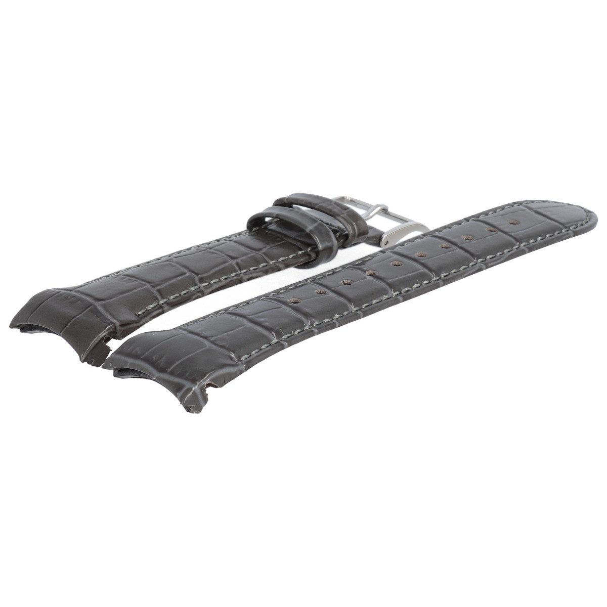 BOSS Uhrenarmband 22mm Leder Grau 659302868