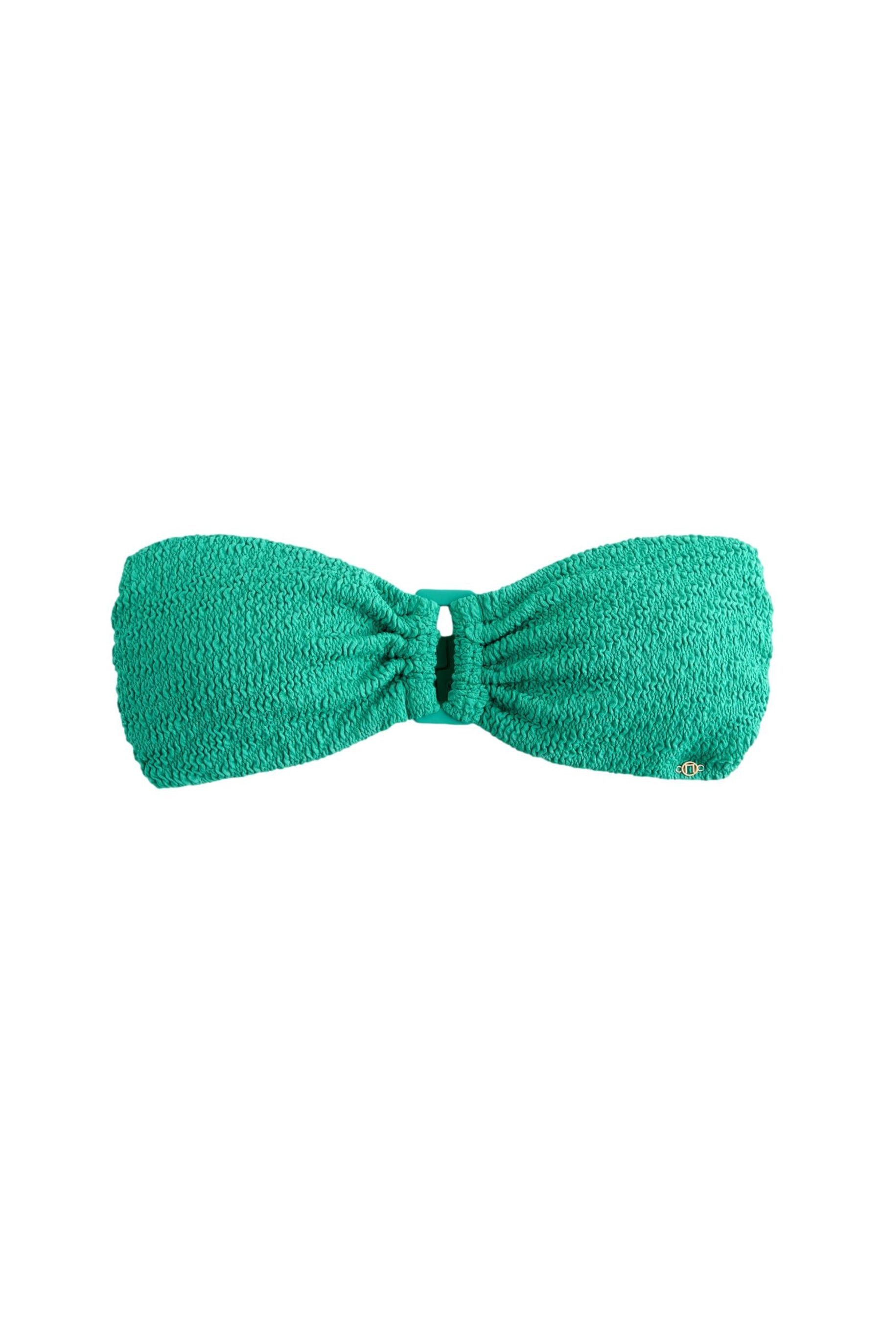 Badeanzug Bandeau-Bikinioberteil mit Besatz