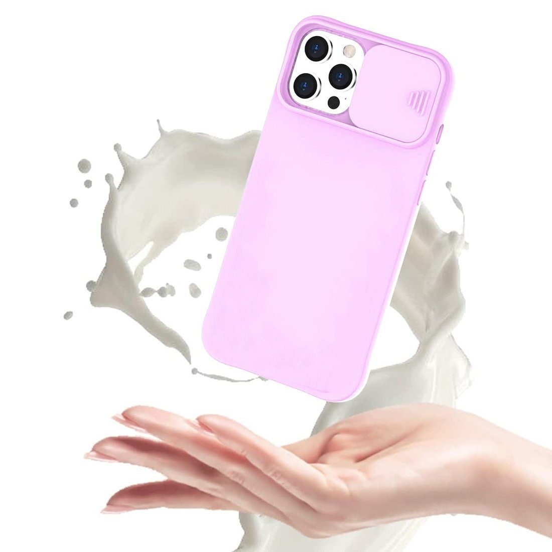 cofi1453 Handyhülle CamShield Silikoncover Kameraschutz Kompatibel mit Xiaomi Mi 11 Lite, Cover Schutzhülle