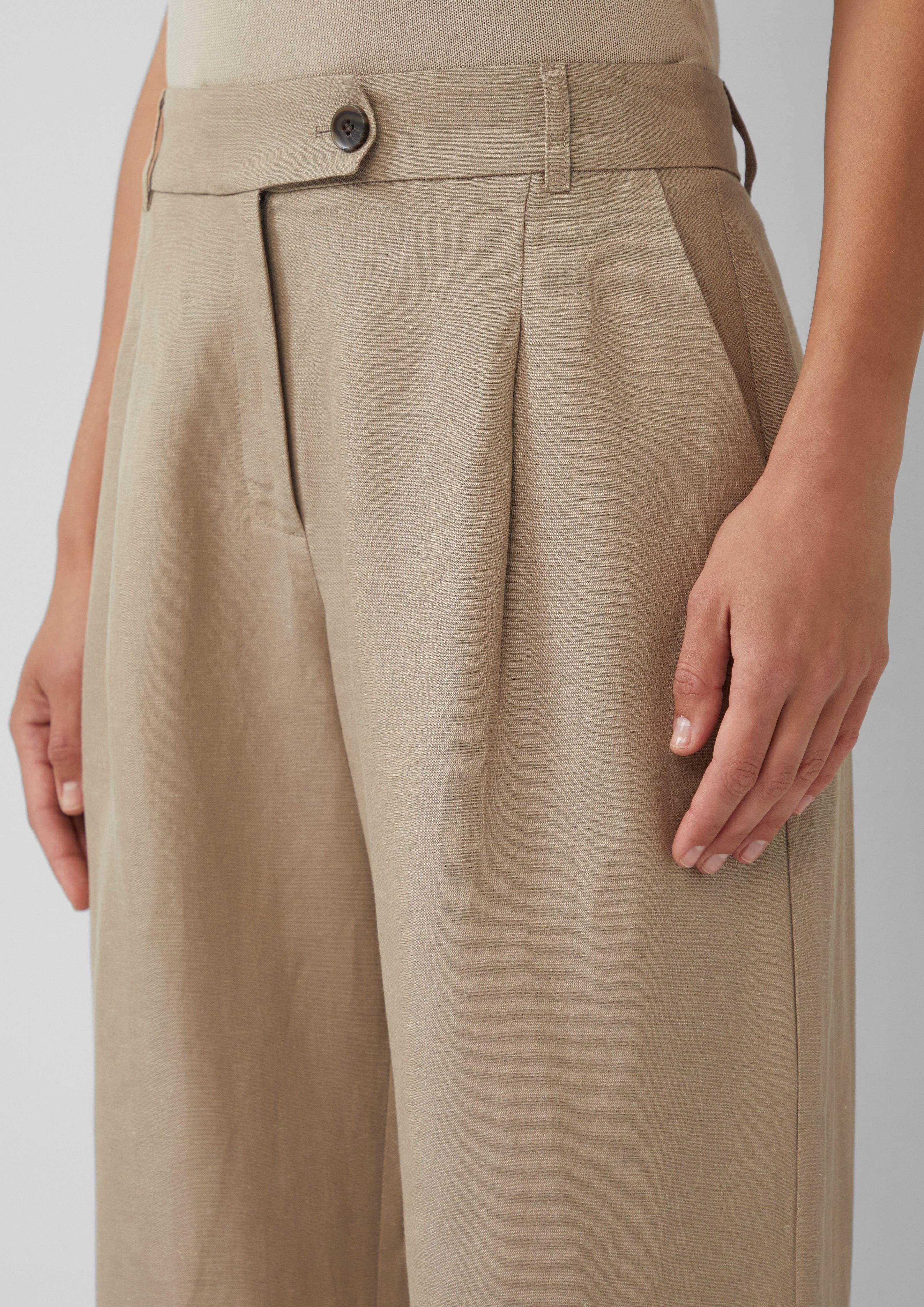 s.Oliver BLACK LABEL Stoffhose Relaxed-Fit-Hose aus günstig online kaufen