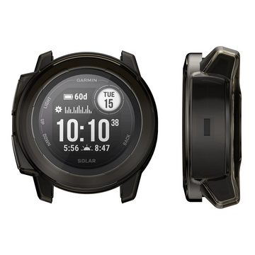 kwmobile Smartwatch-Hülle 2x Schutzhülle für Garmin Instinct 2 Solar / Instinct 2, Fitness Tracker Gehäuse Hülle klar