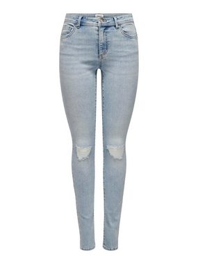 ONLY Skinny-fit-Jeans ONLWAUW MID WAIST KNEE DES PIM mit Destroyed Effekt