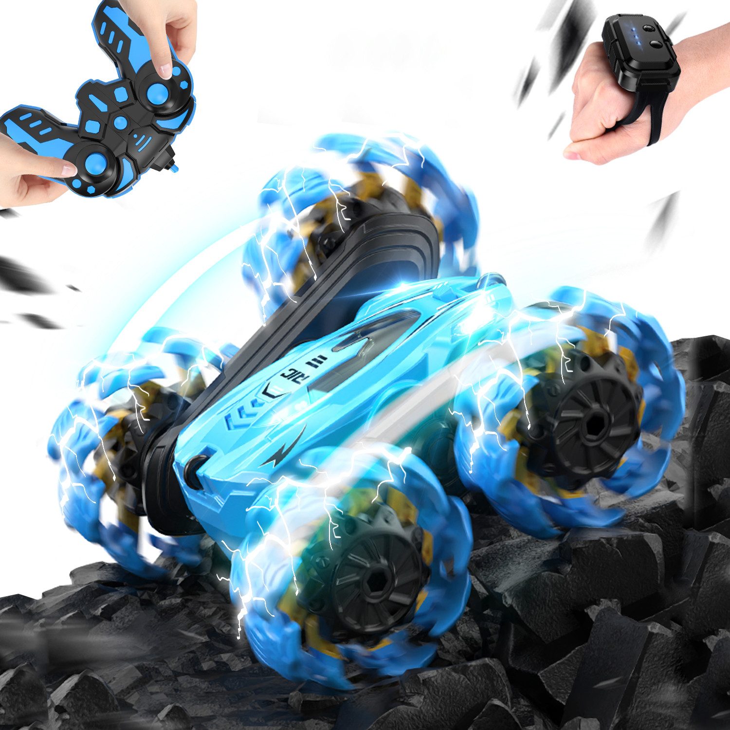 Esun RC-Auto Ferngesteuertes Auto ab 3 4 5 6 8 10 Jahre, 2,4GHz RC Auto Spielzeug (Packung, Komplettset), Spielzeug ab 3 4 5 6 7 8 Jahre Junge Mädchen