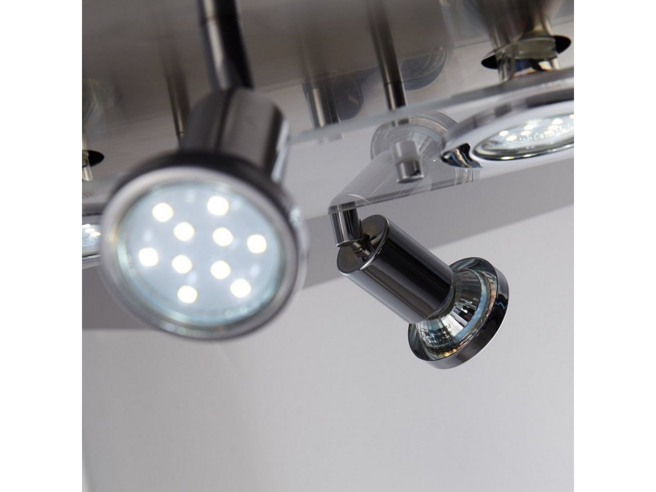 B.K.Licht LED Deckenspot »Orion«, LED Deckenleuchte rund Metall Glas Lampe Wohnzimmer Strahler inkl. 3W 350lm GU10-kaufen