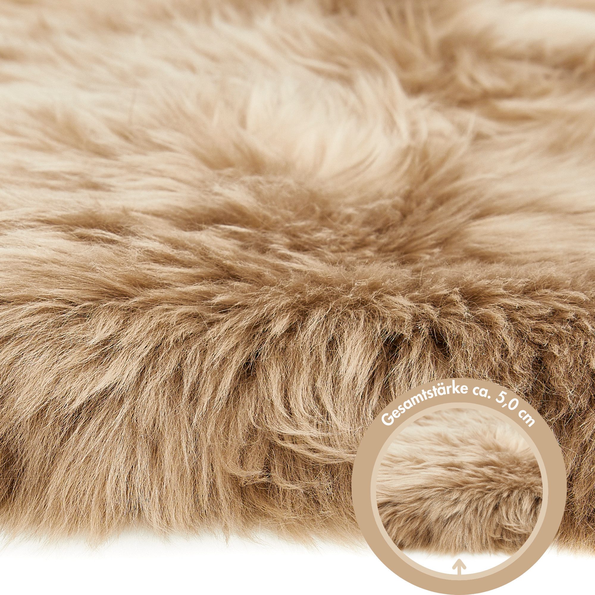 LUXOR living Fellteppich Schaffell Namika, fellförmig, Höhe: 50 mm, echtes Lammfell, weich & flauschig, große Farbauswahl, in 2 Größen – Bild 5 von 5