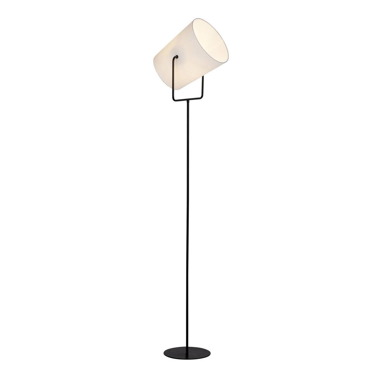 Brilliant Stehlampe Bucket, 1x Standleuchte schwarz/weiß E27, Bucket 1flg geeign Lampe A60, 60W