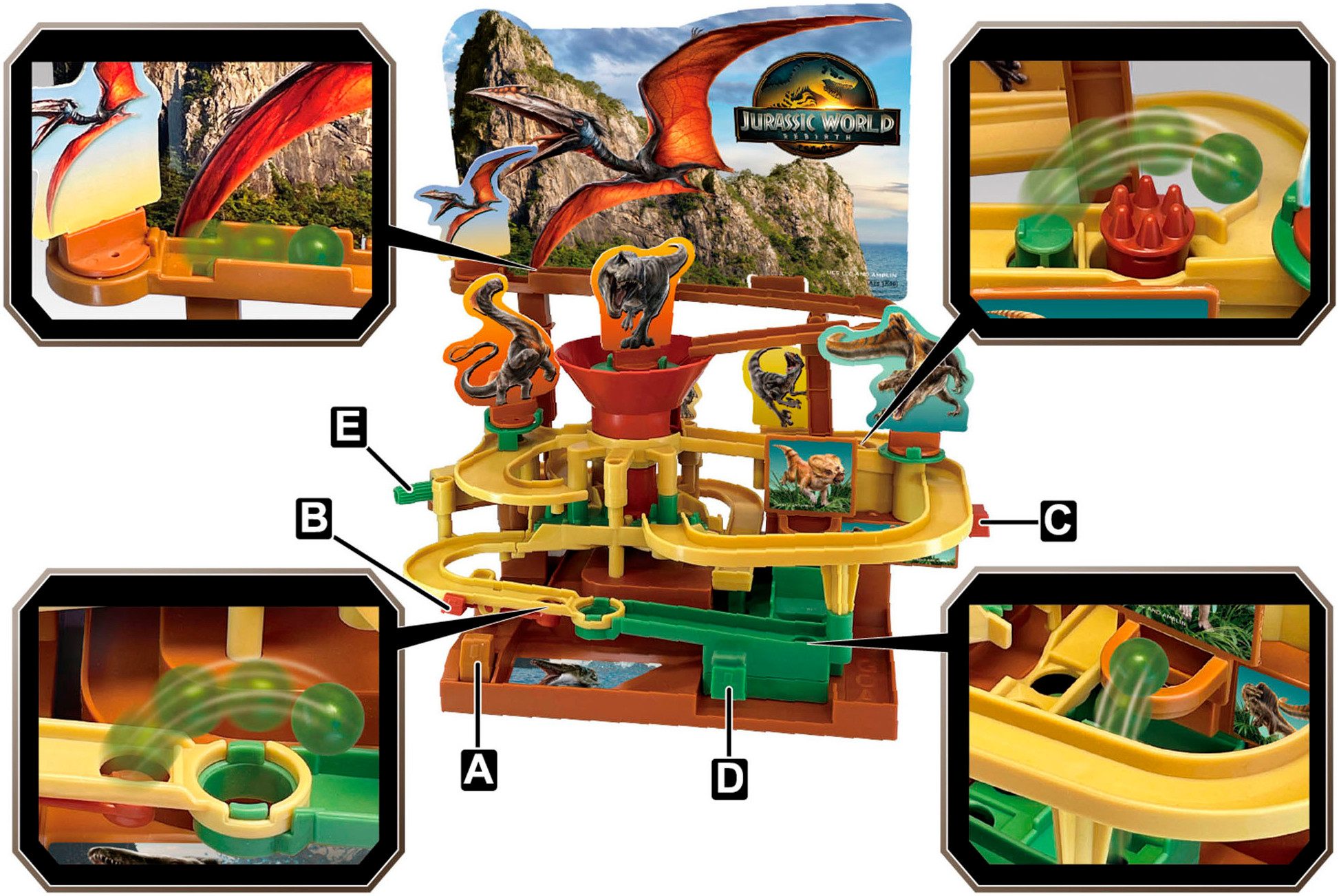 EPOCH Games Spiel Jurassic World Rebirth Adventure Callenge, Familienspiel