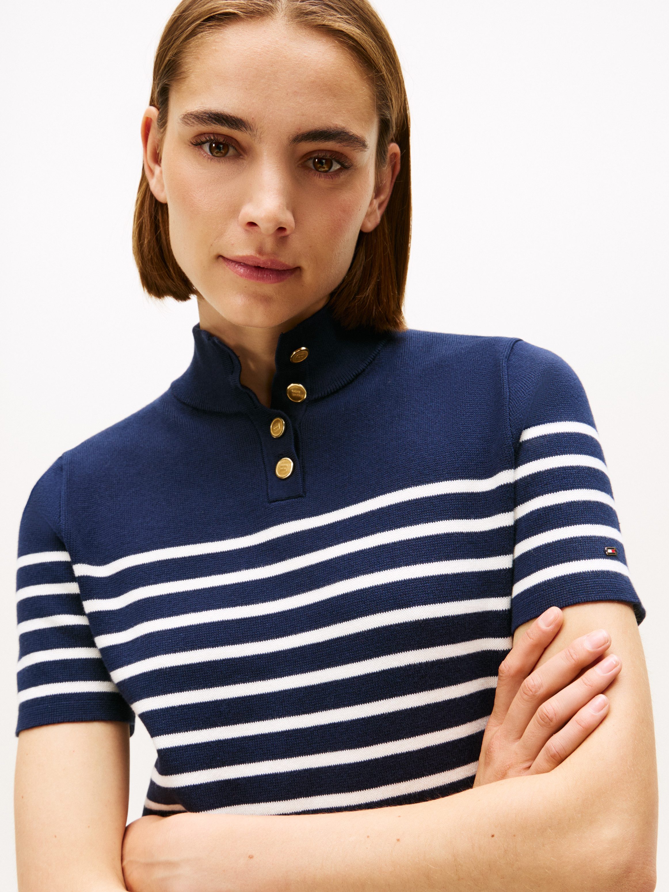 Tommy Hilfiger Jerseykleid CO JERSEY MID GG SHIFT S/S DRESS – Bild 4 von 5