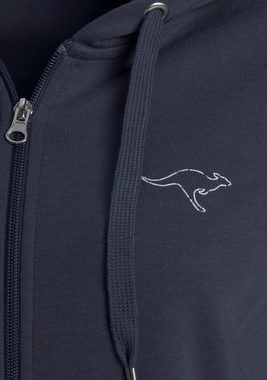 KangaROOS Sweatjacke mit großem Logodruck auf dem Rücken, Loungeanzug