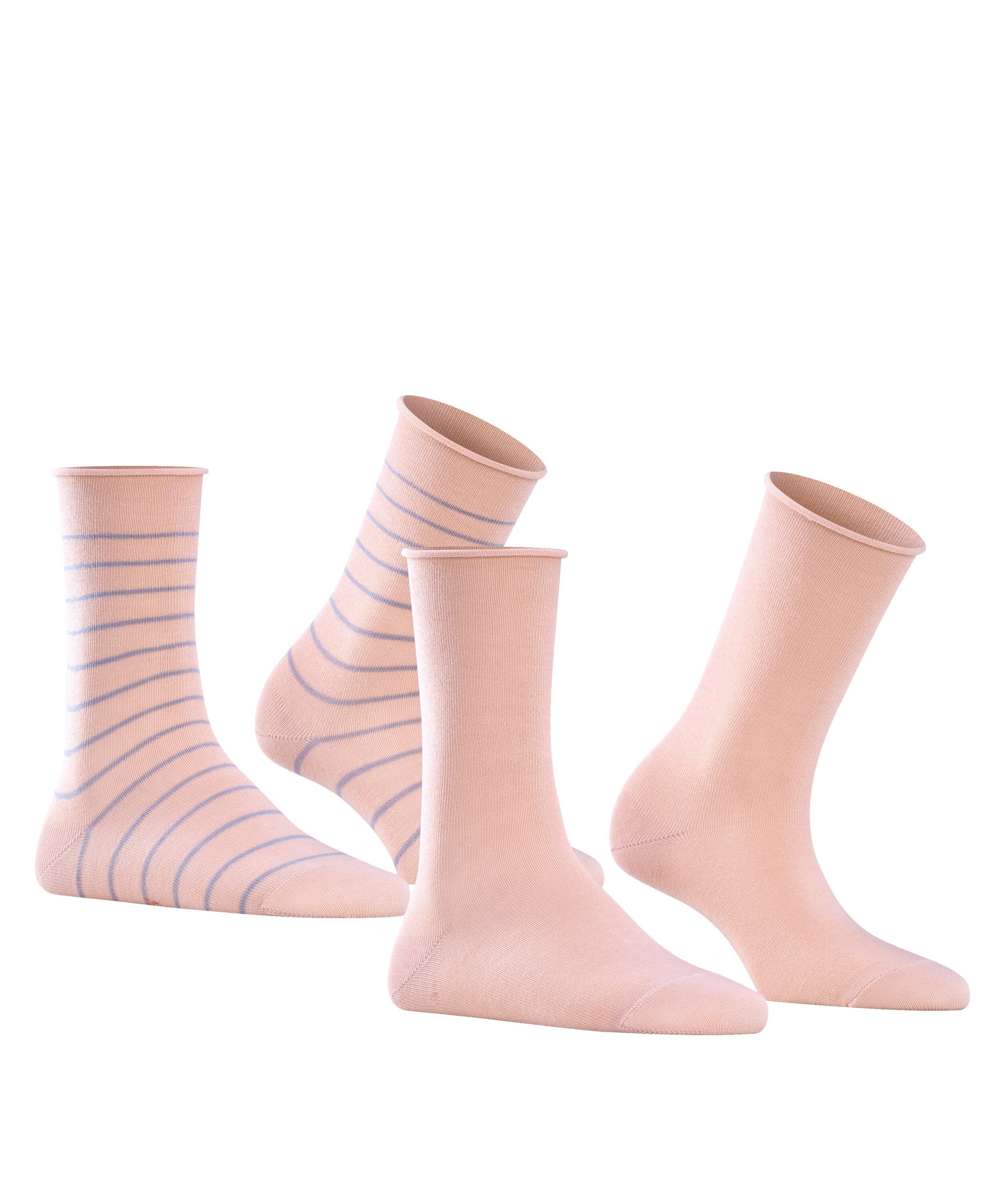 (2-Paar) (8645) Happy BLOSSOM Stripe FALKE Socken 2-Pack