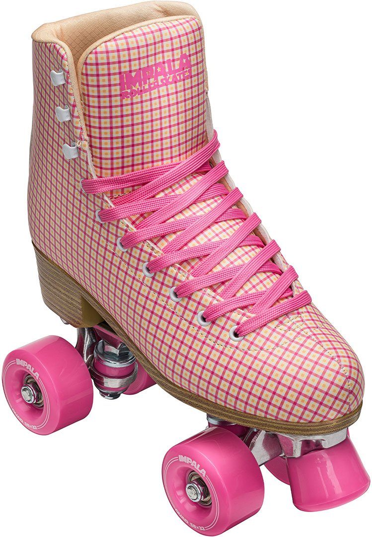 Impala Rollschuhe IMPALA QUAD SKATE Rollschuh pink tartan