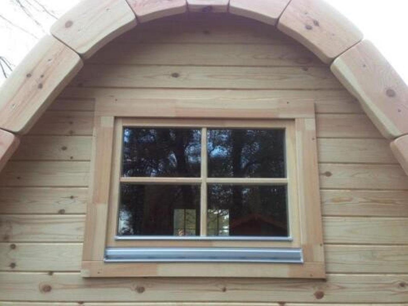 JVmoebel Gartenhaus Schlafkabine aus Holz für Garten und Camping, BxT: 2.4x2.4 cm, (1x Gartenhaus), Made in Europa