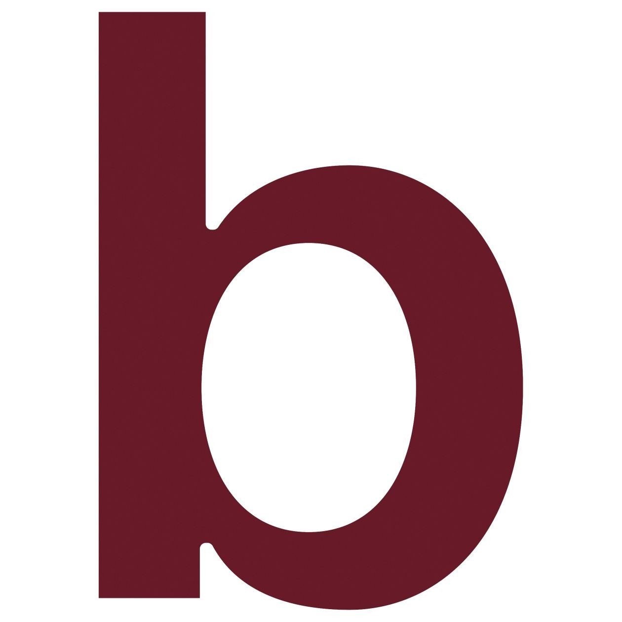 Bravios Briefkasten Hausnummer ''b'' Rot