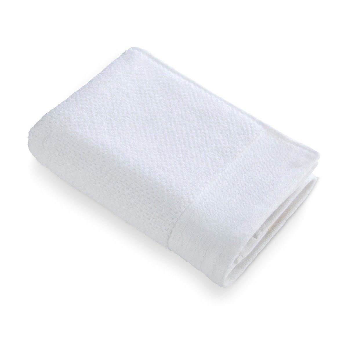 cm, Badetuch Cotton Handtuch (1-St) Walra Weiß Baumwolle - Soft Popcorn 50x100