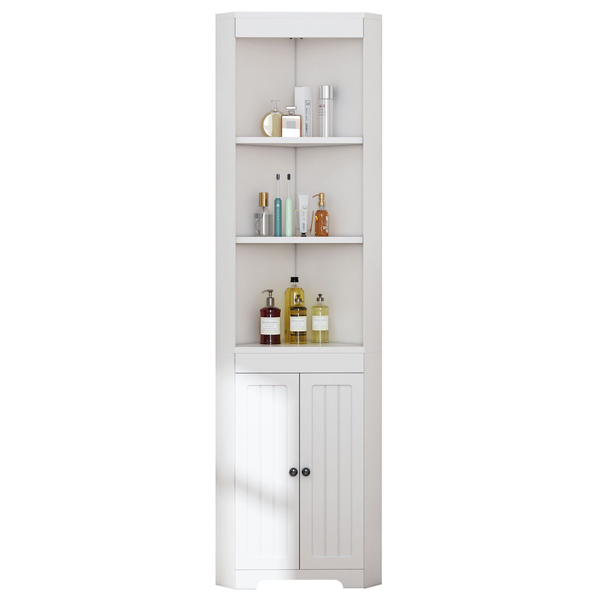 MODFU Hochschrank Badezimmer-Hochschrank (Badezimmer-Hochschrank Dreieckig, günstig online kaufen