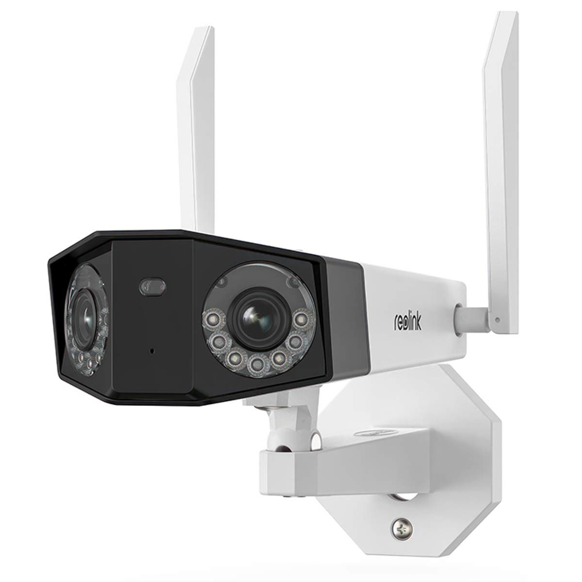 Reolink Überwachungskamera Duo Series W730 Intelligente 4K Dualband WLAN Kamera (mit zwei Objektiven und 180° Panoramasicht, Wi-Fi 6, 2-Wege-Audio, Wetterfest IP66)