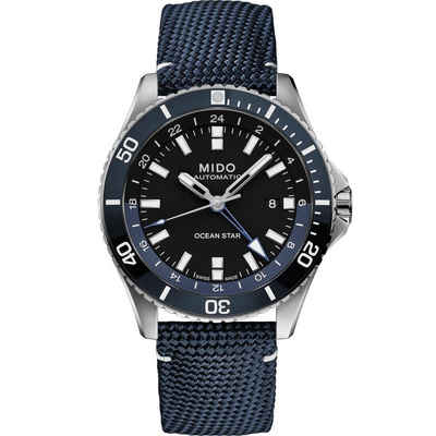 Mido Taucheruhr Mido Herren Uhr M0266291705100 Ocean Star GMT Edelstahl, (1-tlg)