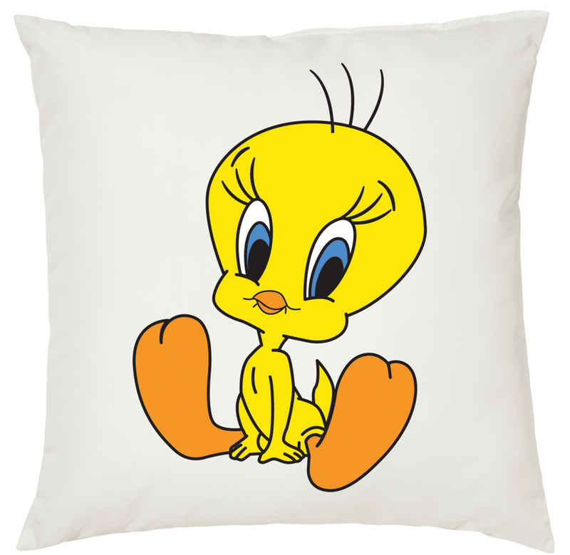 Blondie & Brownie Dekokissen »Tweety Baby Silvester Looney Cartoon Daffy Duck mit Füllung«