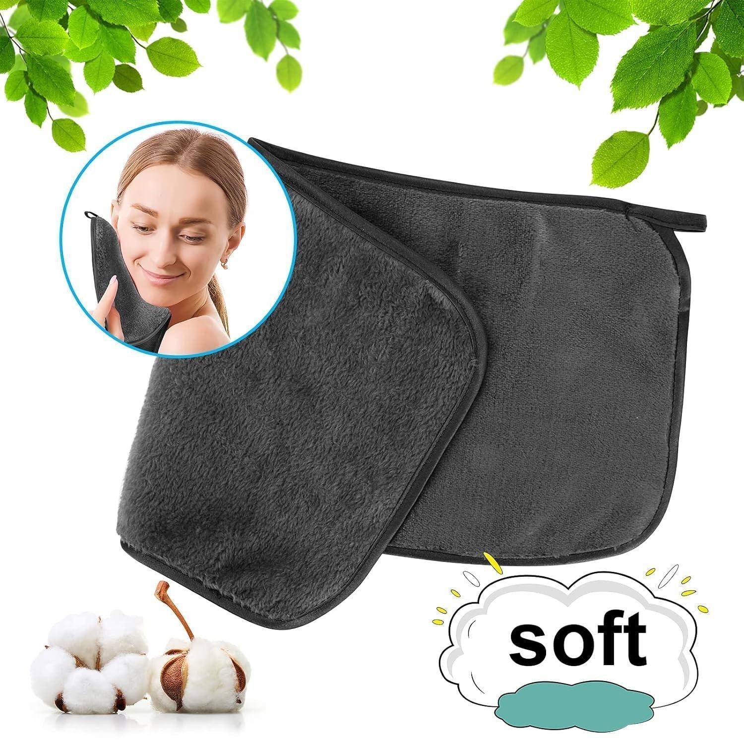 PHOGARY Gesichtsreinigungstücher Abschminktücher Mikrofaser 5 Stück, Make-Up Entferner