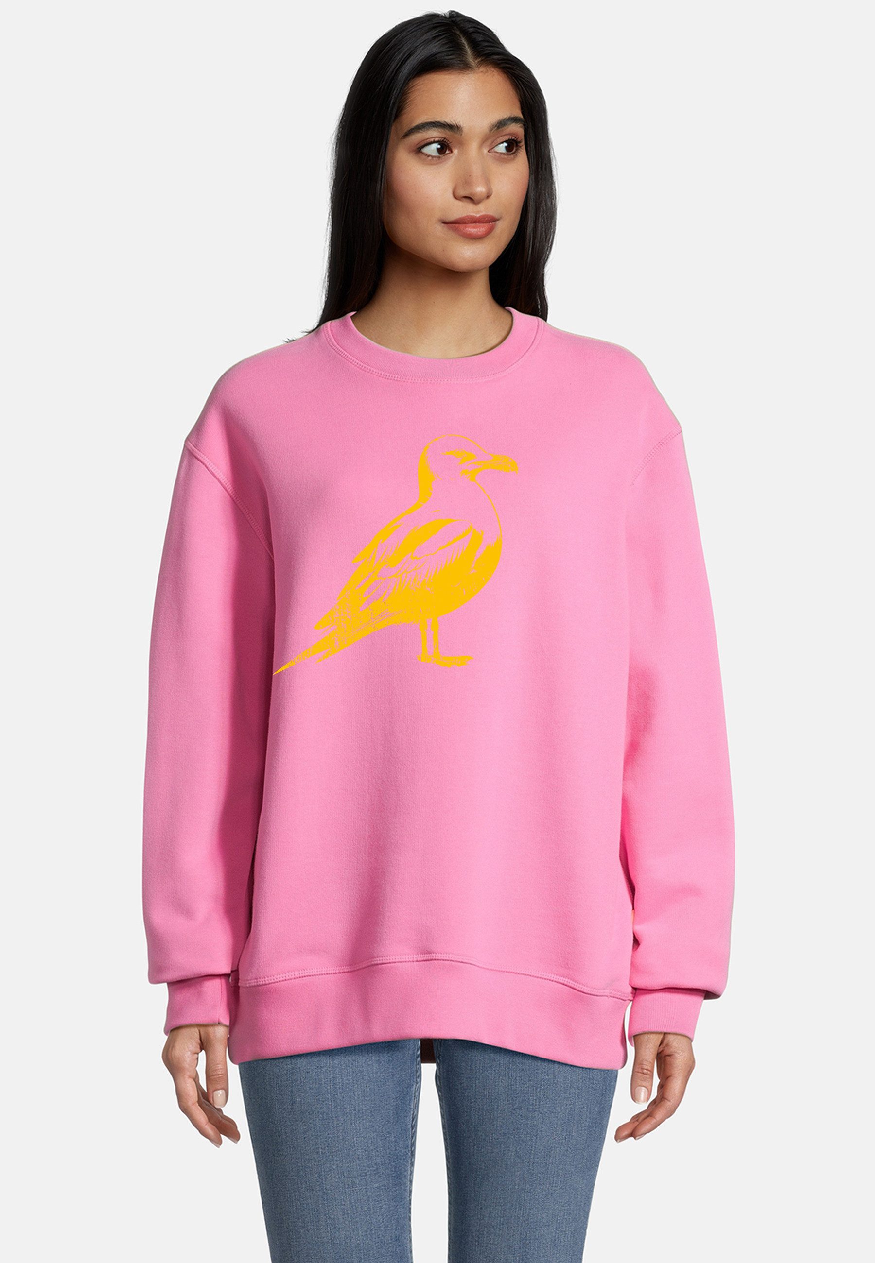 salzhaut Hoodie OLBEN UNISEX - MÖWE Unisex normale Passform salzhaut Kapuzenpullover – bequemer Fit und nordisch klares Design