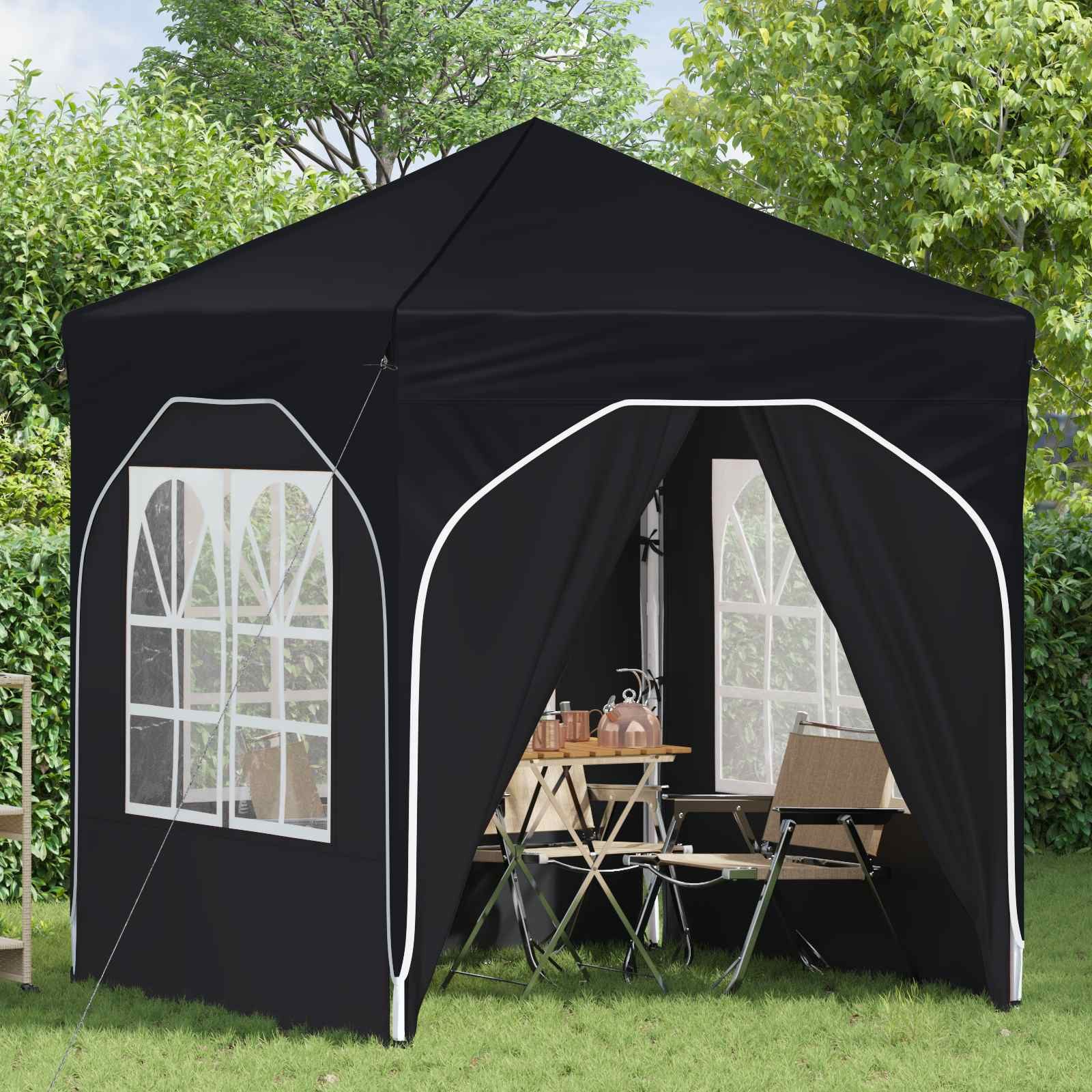 vidaXL Partyzelt Pop-up Partyzelt 192 x 192 x 245 cm Antrazit