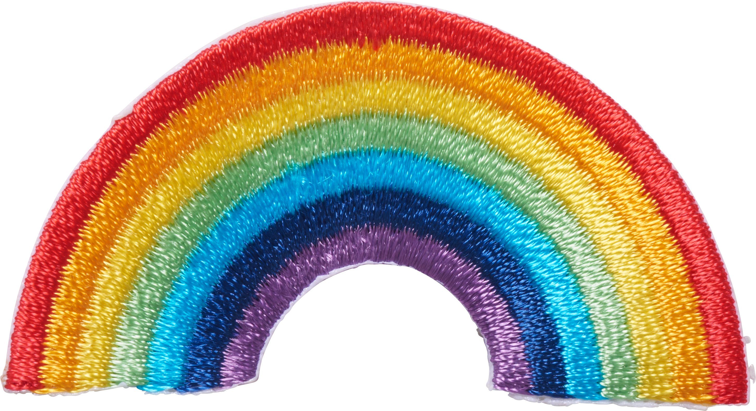 BeaLena Aufnäher Regenbogen, 6 cm x 3 cm