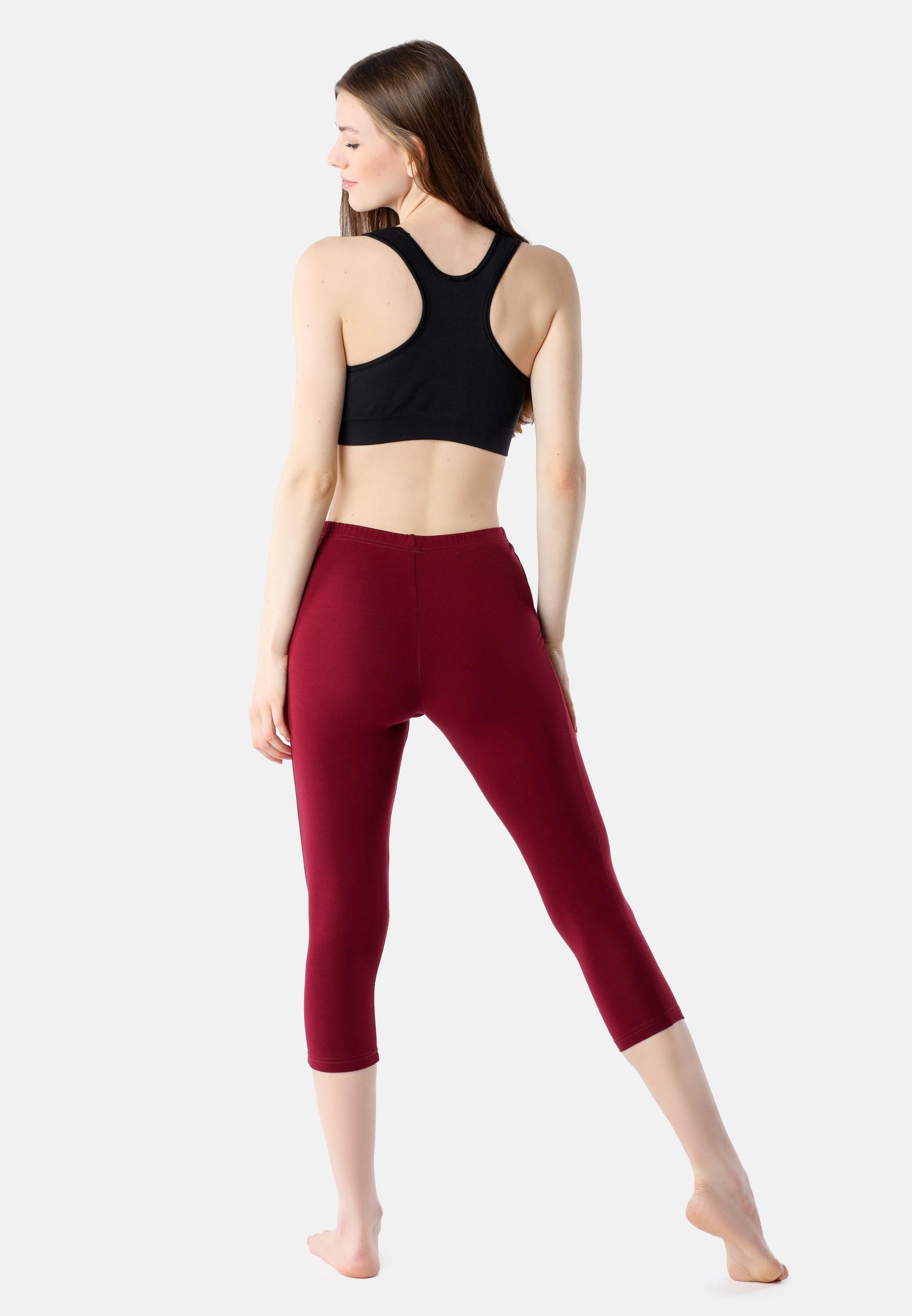 Bellivalini Leggings Damen Leggings 3/4 aus Viskose BLV50-204 (1-tlg) elastischer Bund